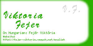 viktoria fejer business card